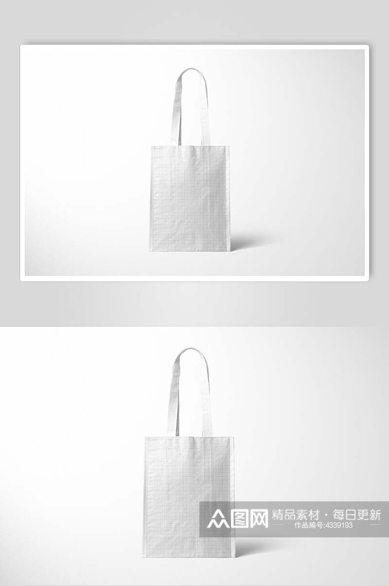 线条灰色创意高端简约手提袋样机素材