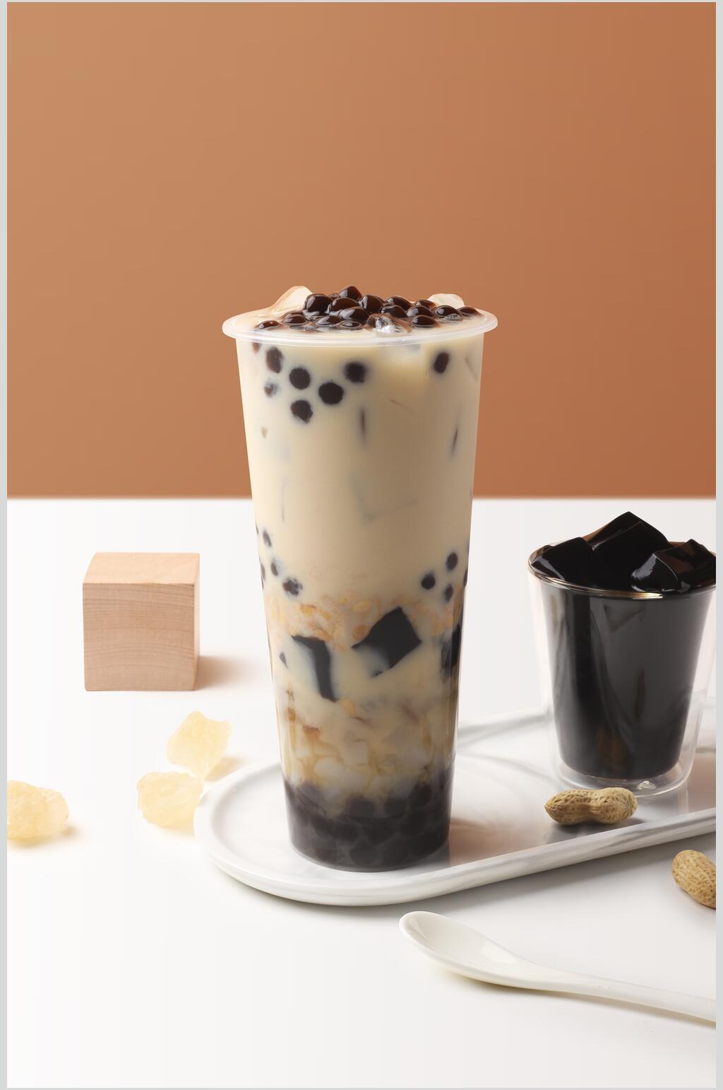 布丁清新奶茶果汁图片素材