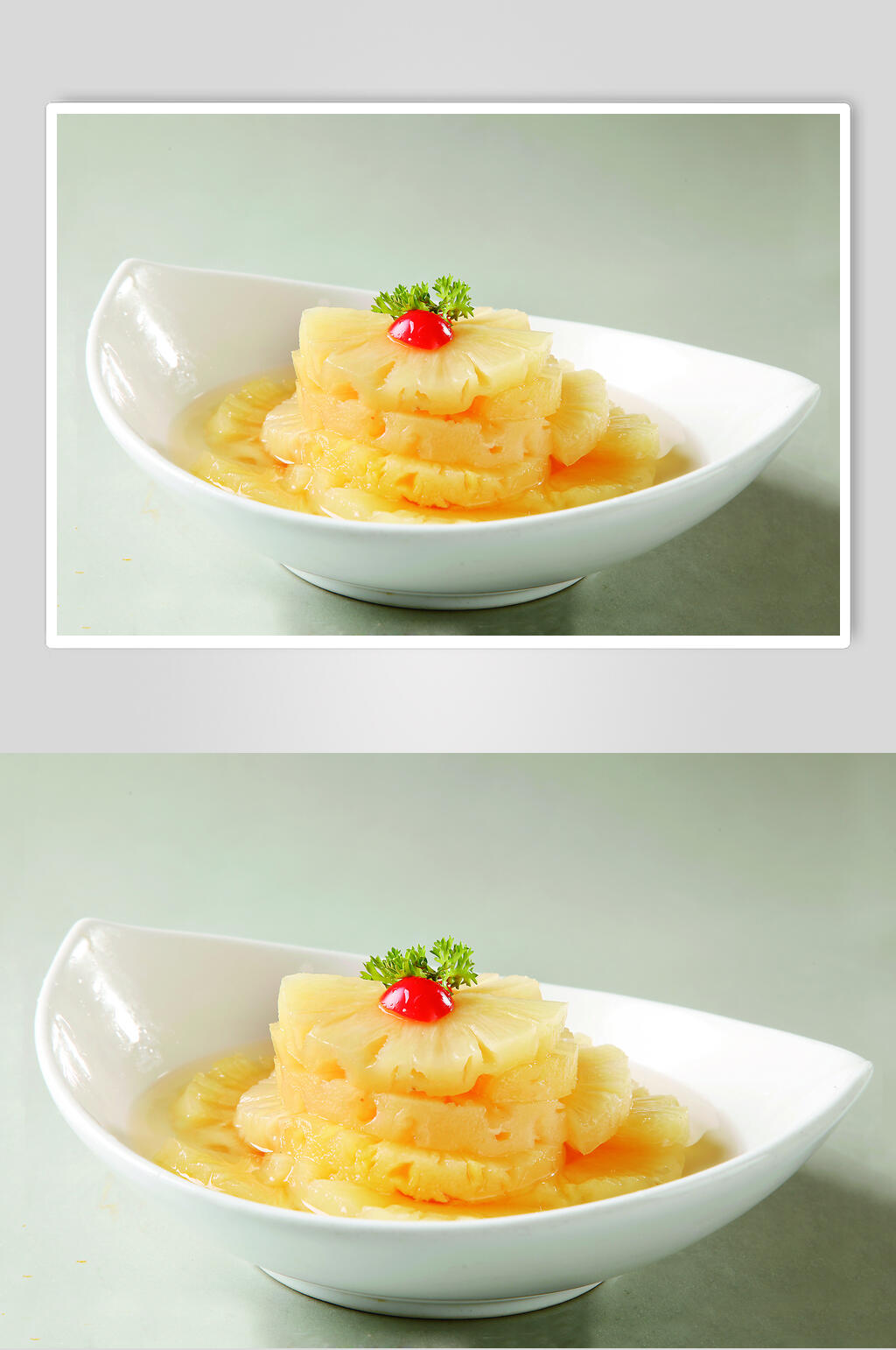 菠萝水果捞图片素材