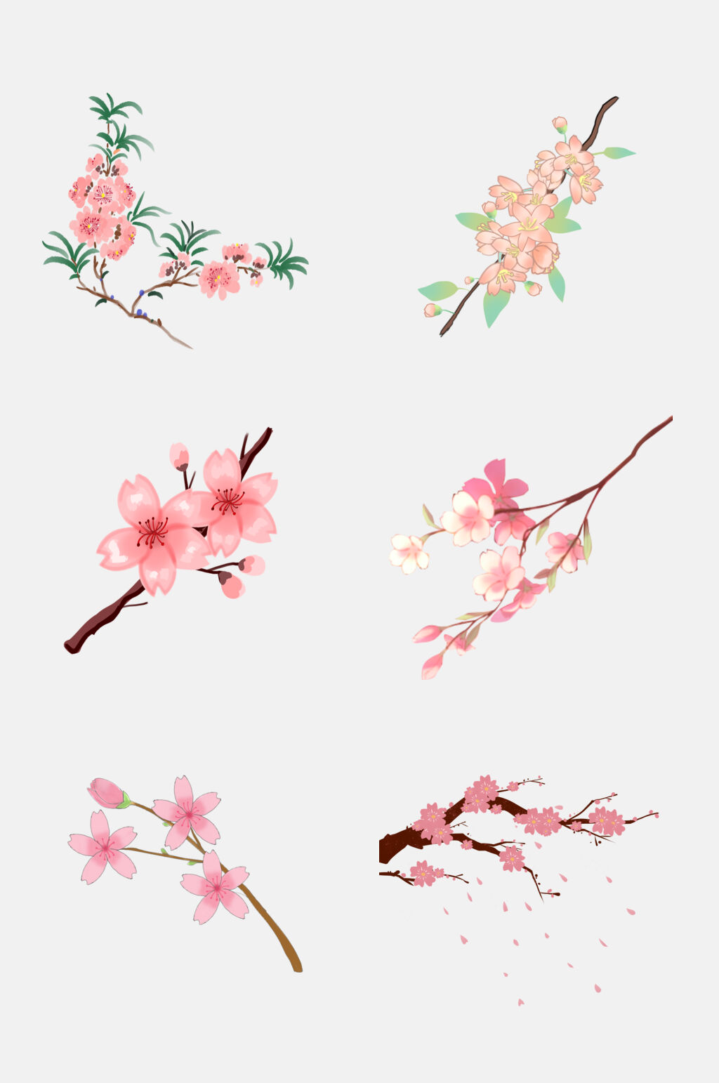 时尚唯美唯美樱花免抠素材素材