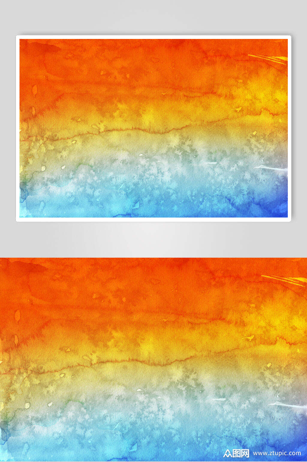 橙蓝黄斑点纹理水彩纸质纹理图片素材