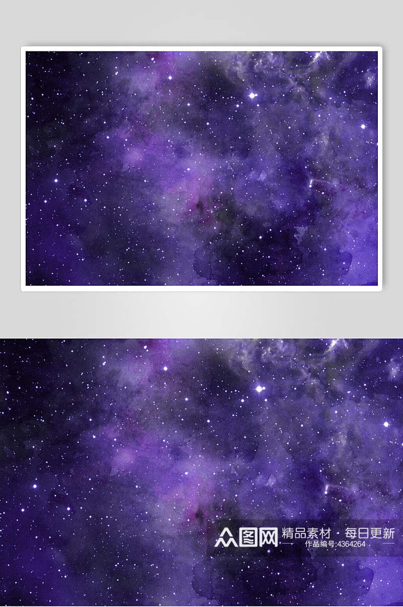 紫色星空水彩纸质纹理图片素材