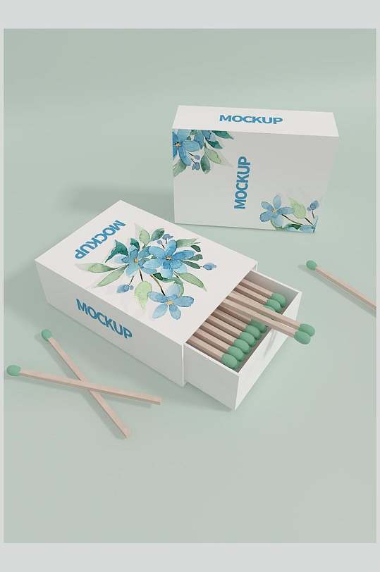 火柴盒国潮风毕业设计包装样机