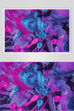 蓝紫色液体交织艺术纹理背景图片