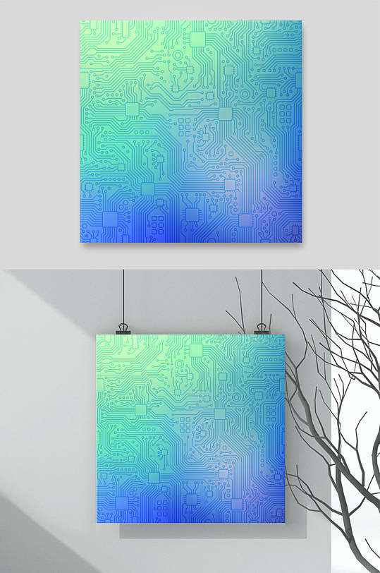 科技感ai技术矢量素材