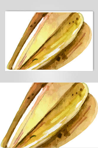 香蕉手绘水果矢量素材