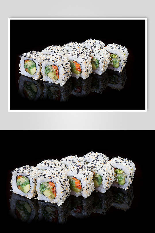 好吃的寿司美食摄影图片