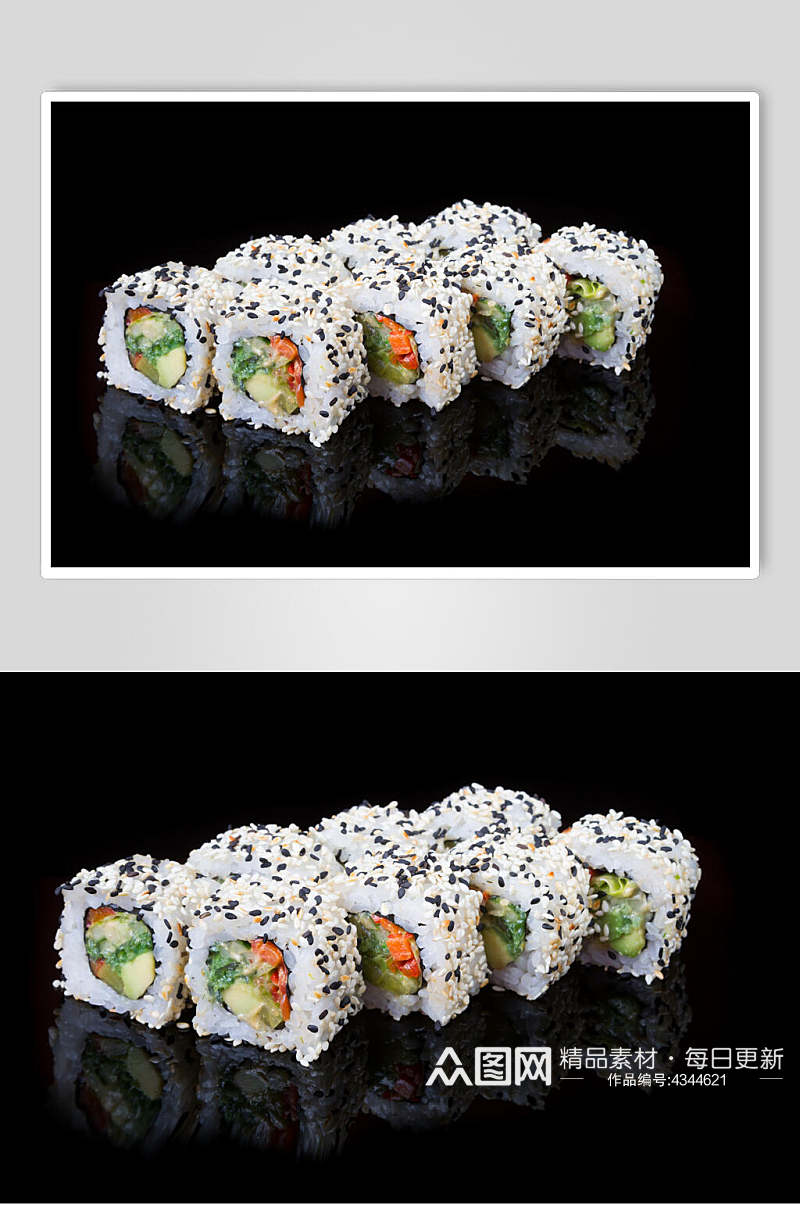 好吃的寿司美食摄影图片素材