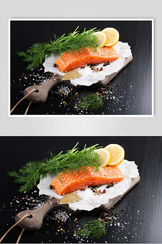 简约金枪鱼刺身美味寿司实拍图片