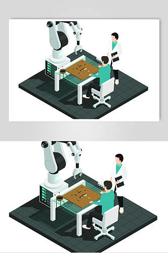 卡通棋牌游戏矢量素材