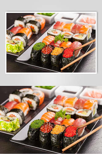 寿司美食海苔摄影图片