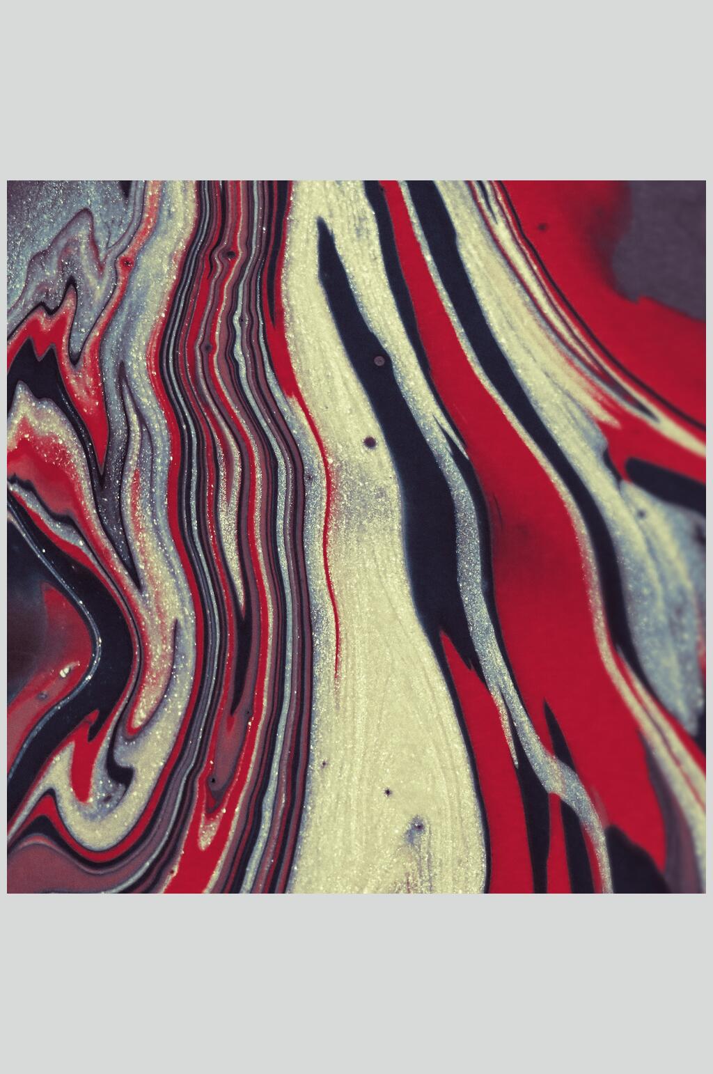 复古色红白游离艺术纹理背景图片素材