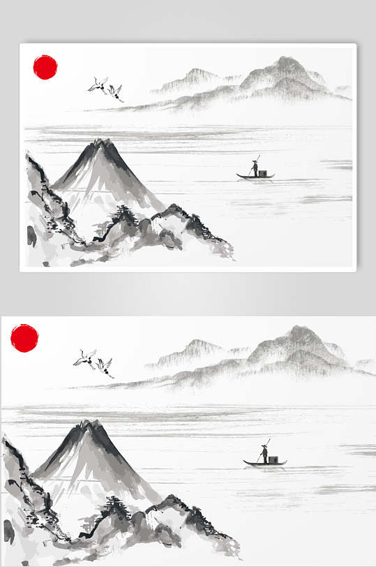 水墨风背景画图片-水墨风背景画素材下载-众图网