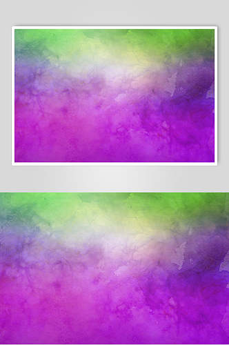 紫色绿色渲染水彩纸质纹理图片