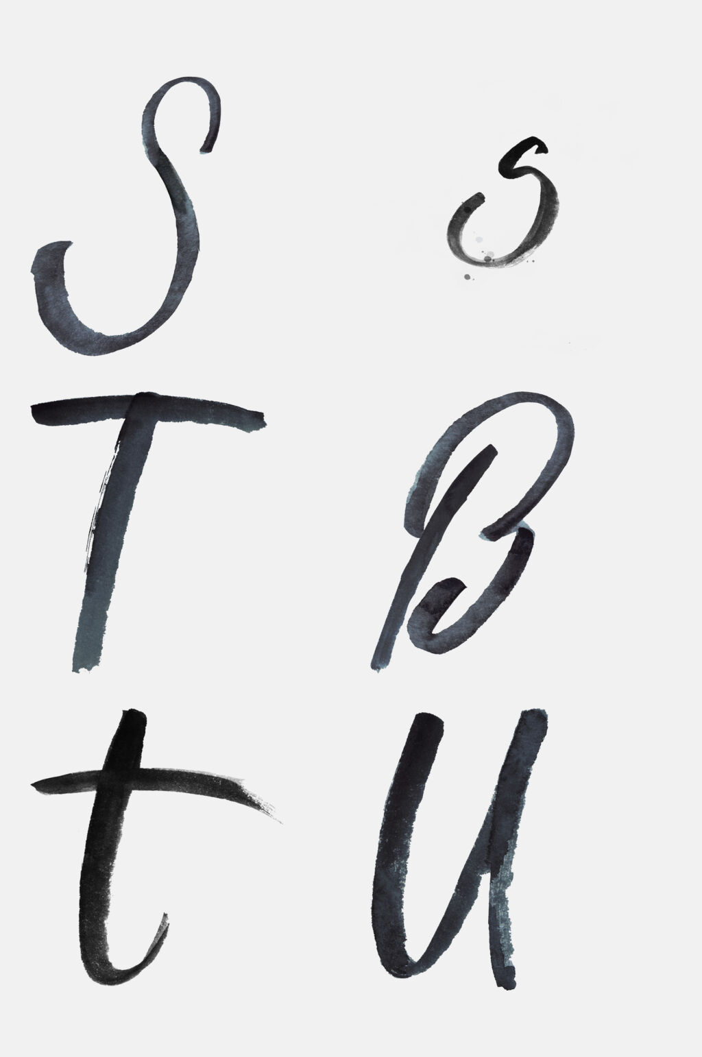 简约大气水彩英文免抠素材素材