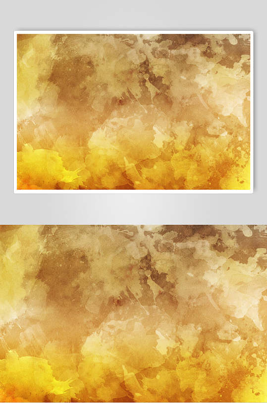 黄褐色古旧云雾水彩纸质纹理图片