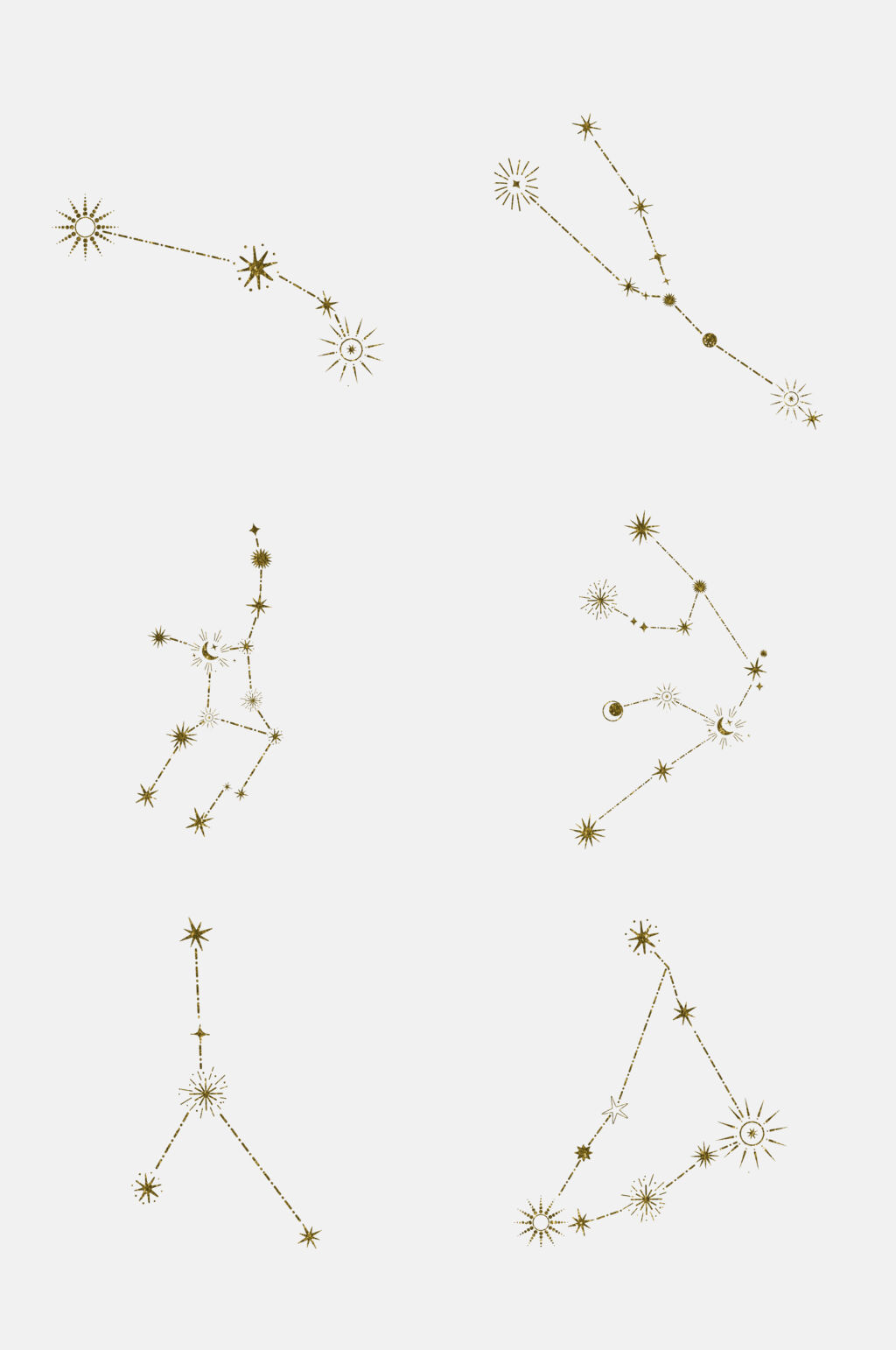 简约星座免抠素材素材
