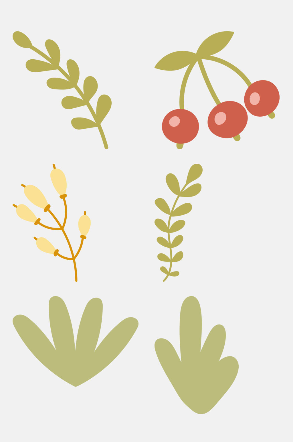 卡通叶子儿童动植物插画免抠素材素材