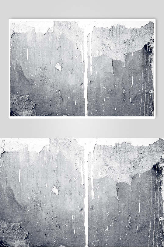 亮灰色斑驳污渍生锈墙面图片