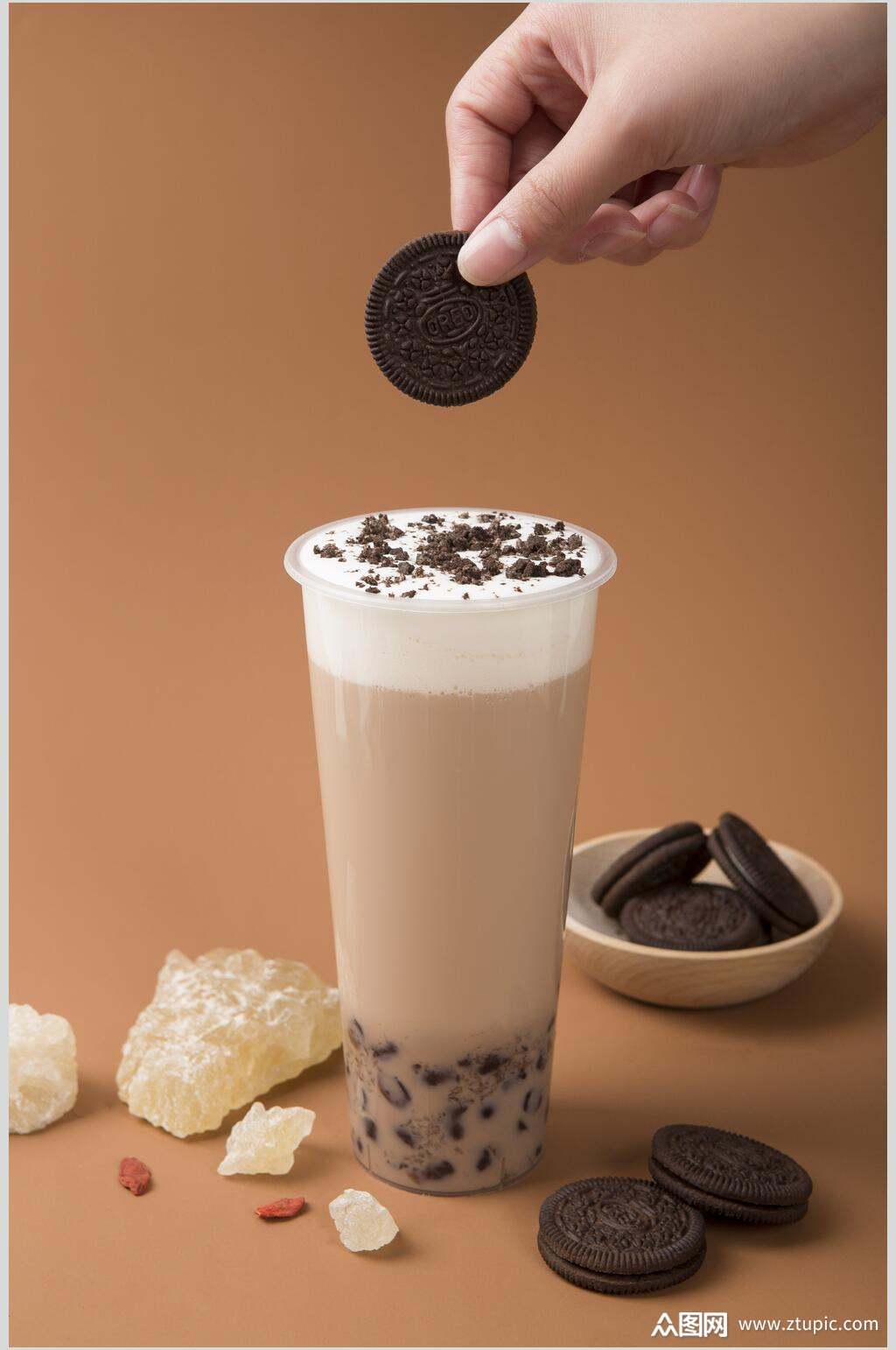 巧克力奶茶图片素材