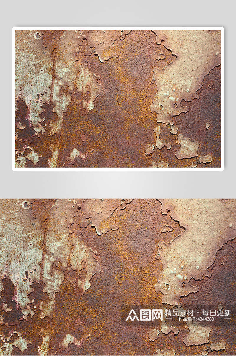 深褐色斑驳污渍生锈墙面图片素材