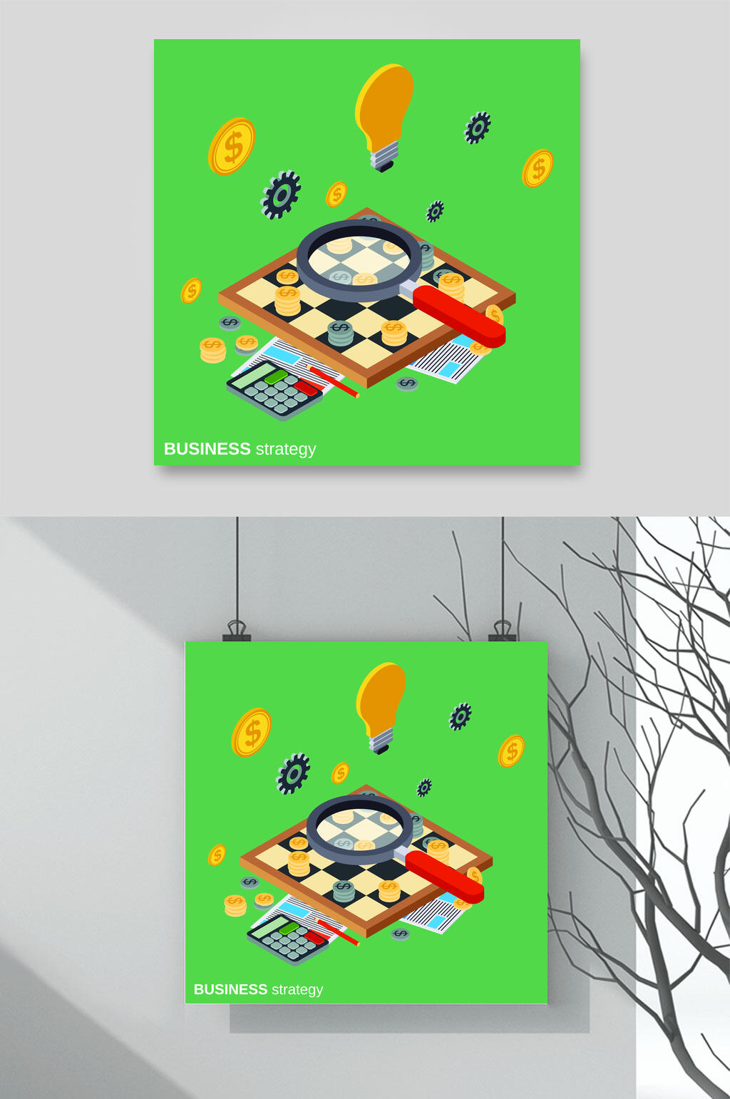 绿色棋牌游戏矢量素材素材