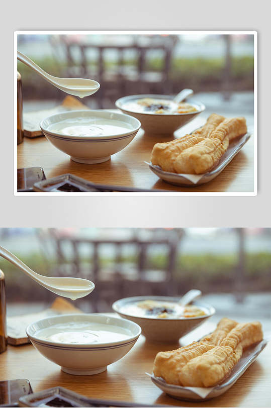 唯美油条早点图片