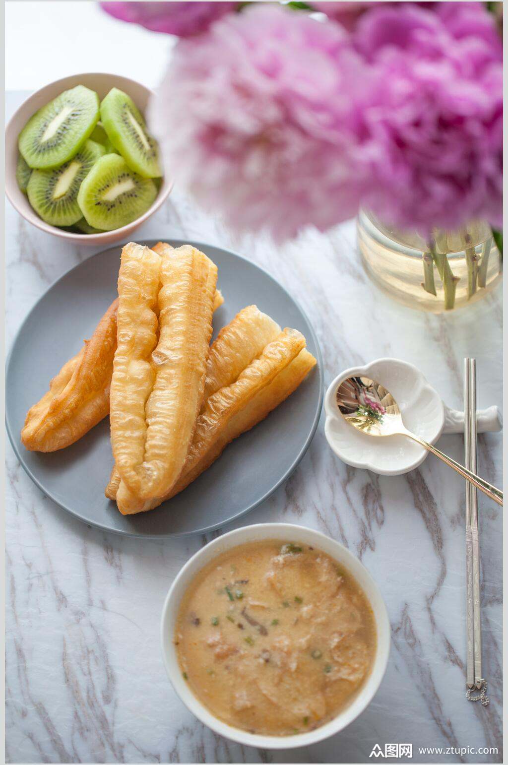 唯美油条早点图片素材