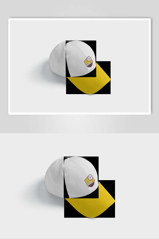 帽子黄白创意高端运动品牌VI样机