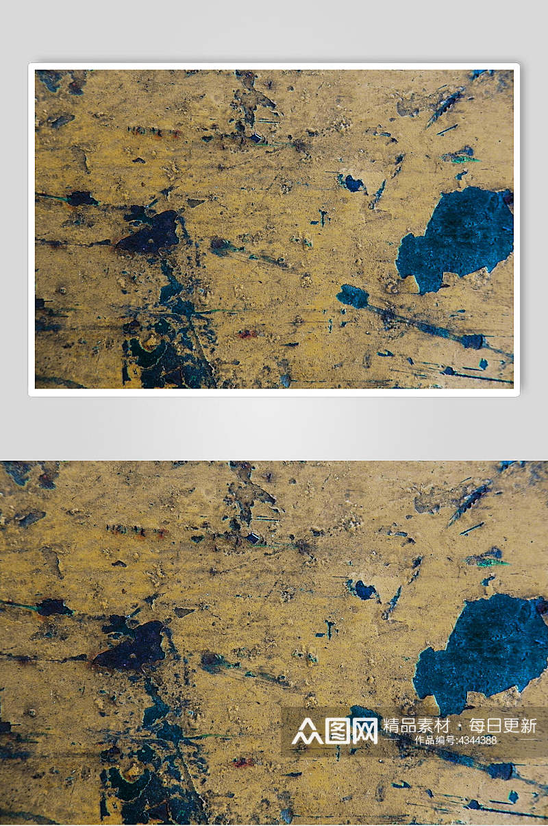 土黄色斑驳污渍生锈墙面图片素材