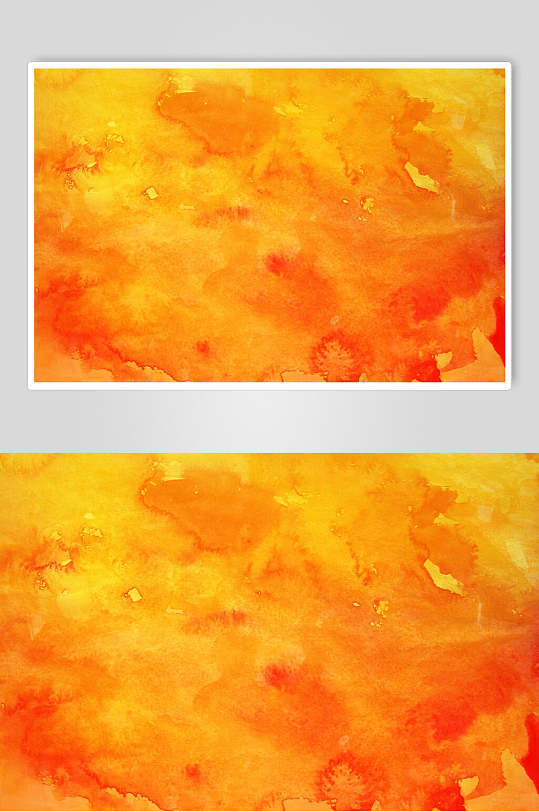 橙色黄色橘色晕染水彩纸质纹理图片