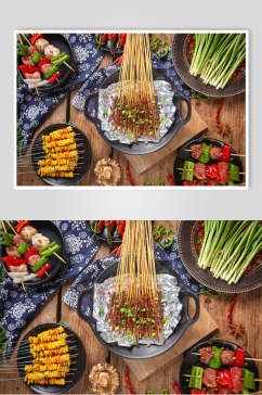 玉米串串串烧烤图片