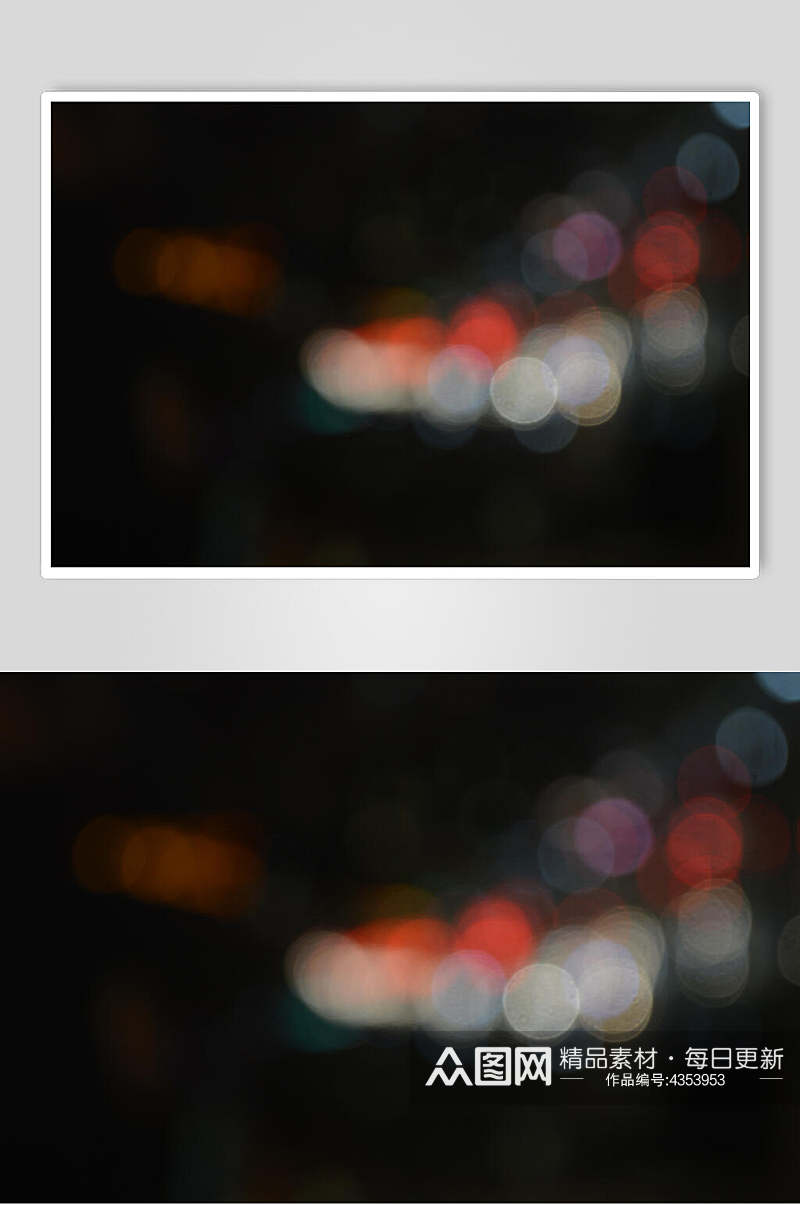 模糊霓虹灯城市夜景光影图片素材