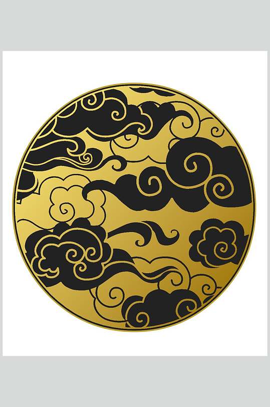 祥云國潮中式古典矢量素材