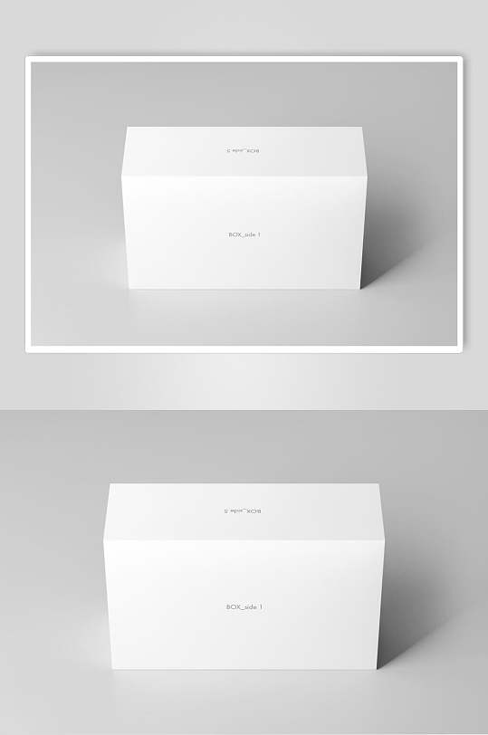 创意大气白色品牌长方形包装盒样机