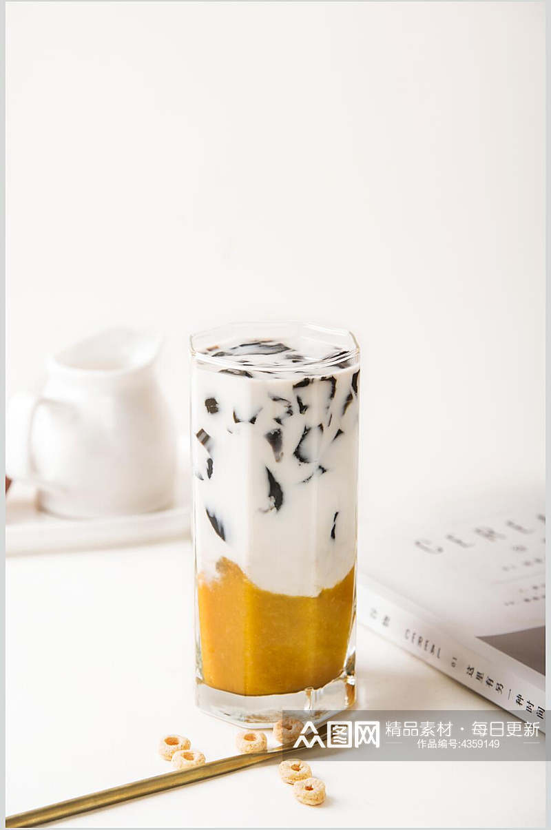 美味甜品系列奶茶图片素材