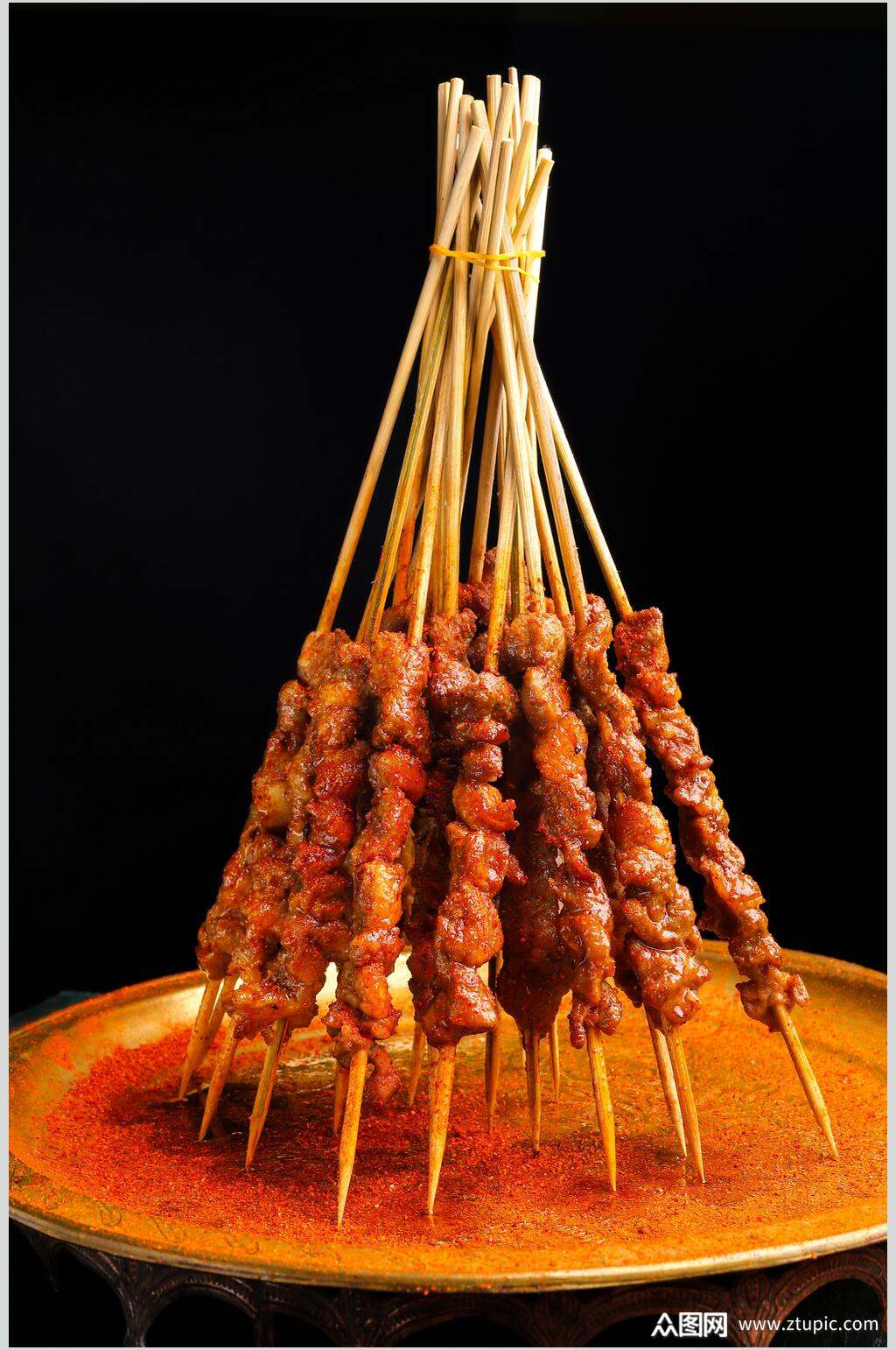 羊肉串烤串图片素材
