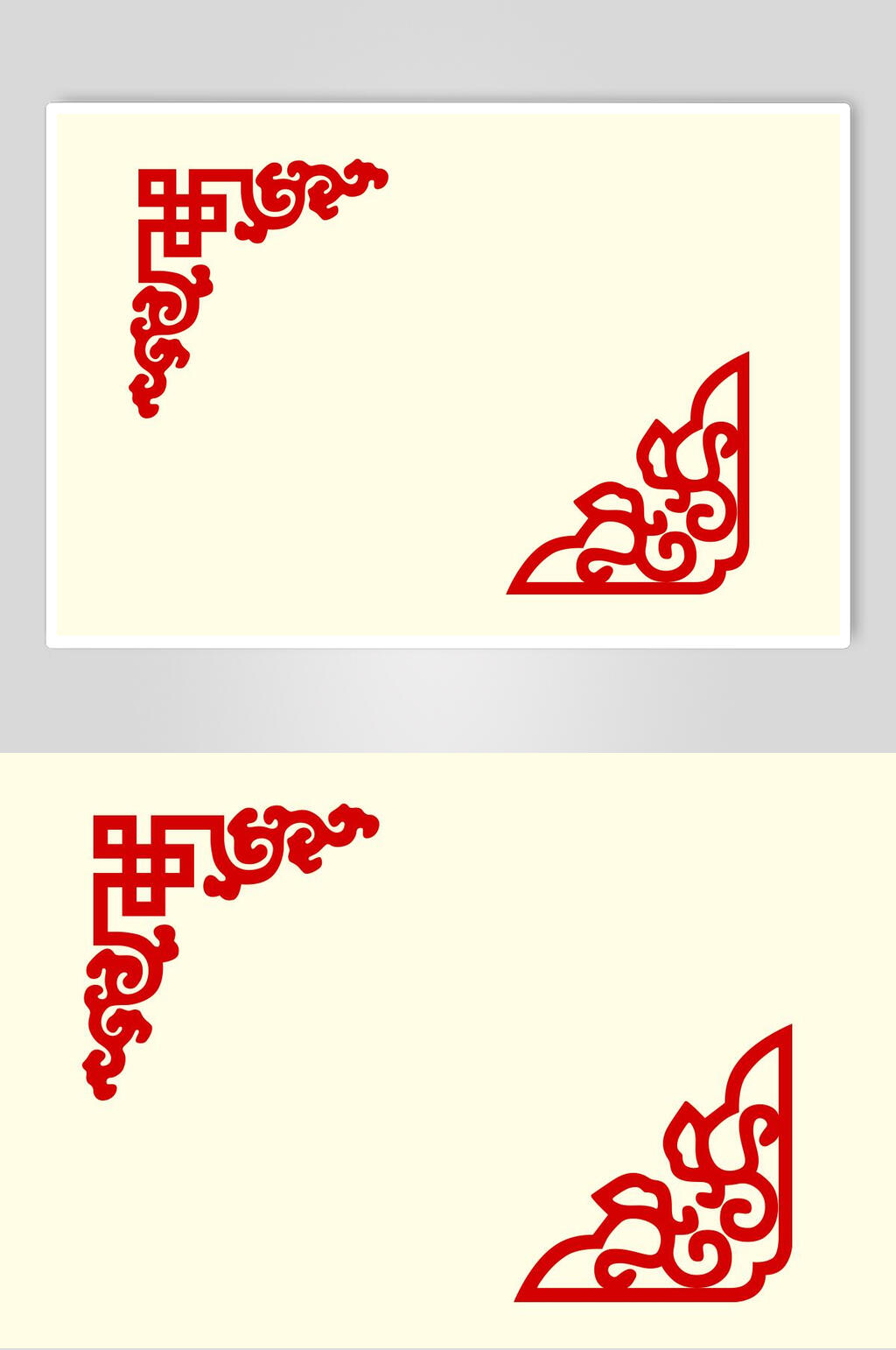 精美边角中式设计图案素材素材