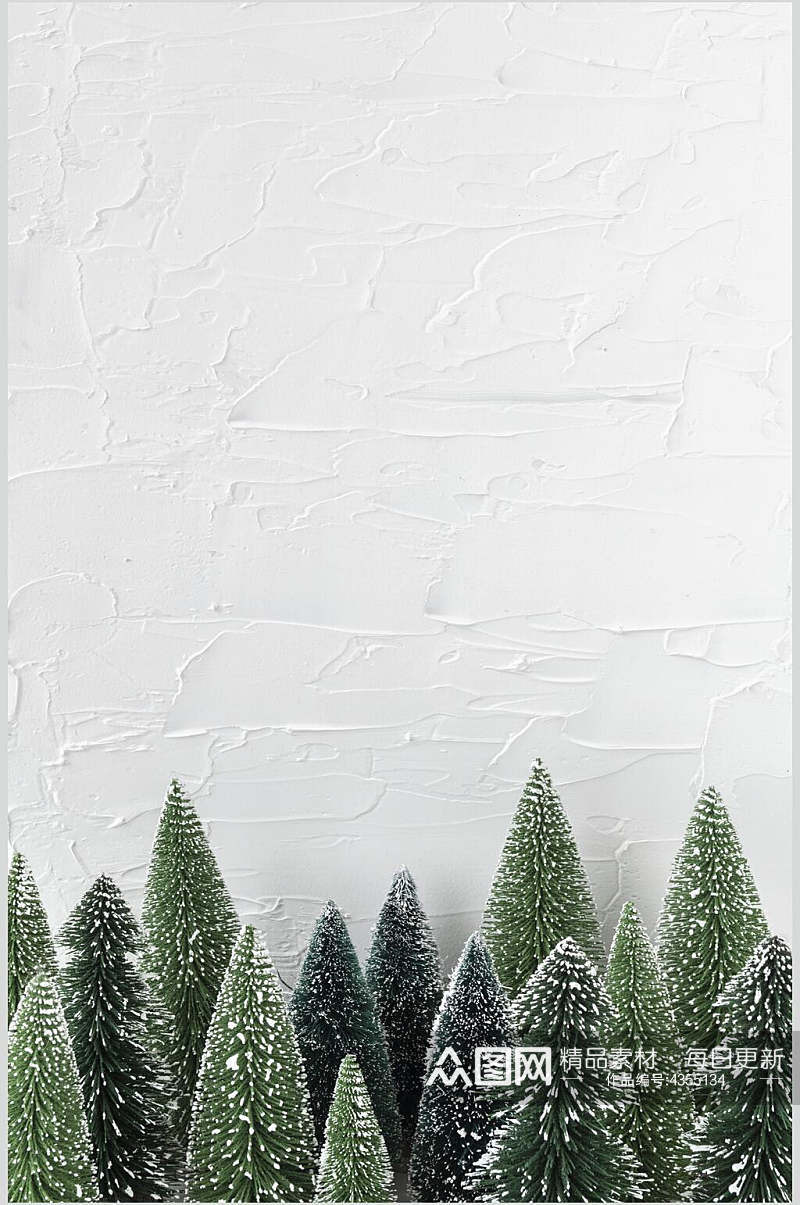 圣诞树白色圣诞节图片素材