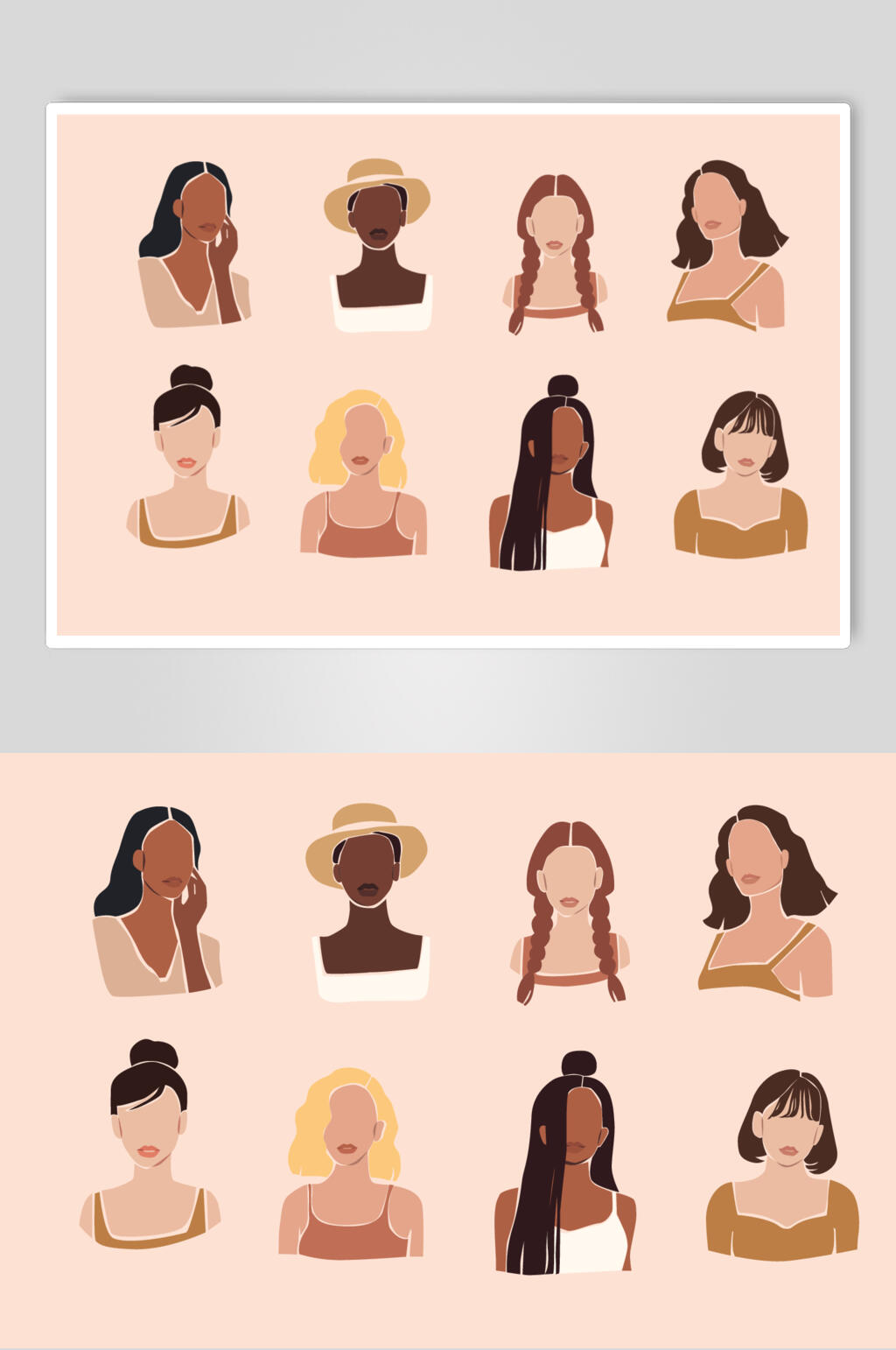 女性人物矢量素材素材