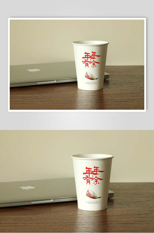 水杯纸杯国风文创样机