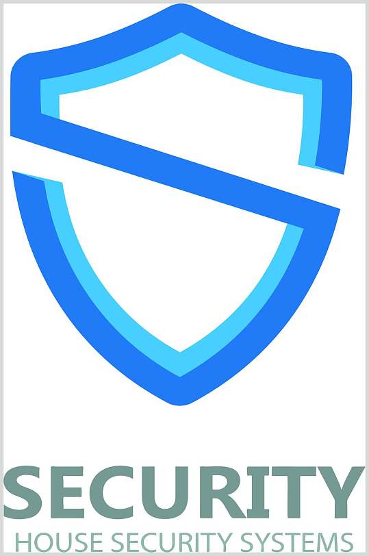 护盾标志设计矢量素材