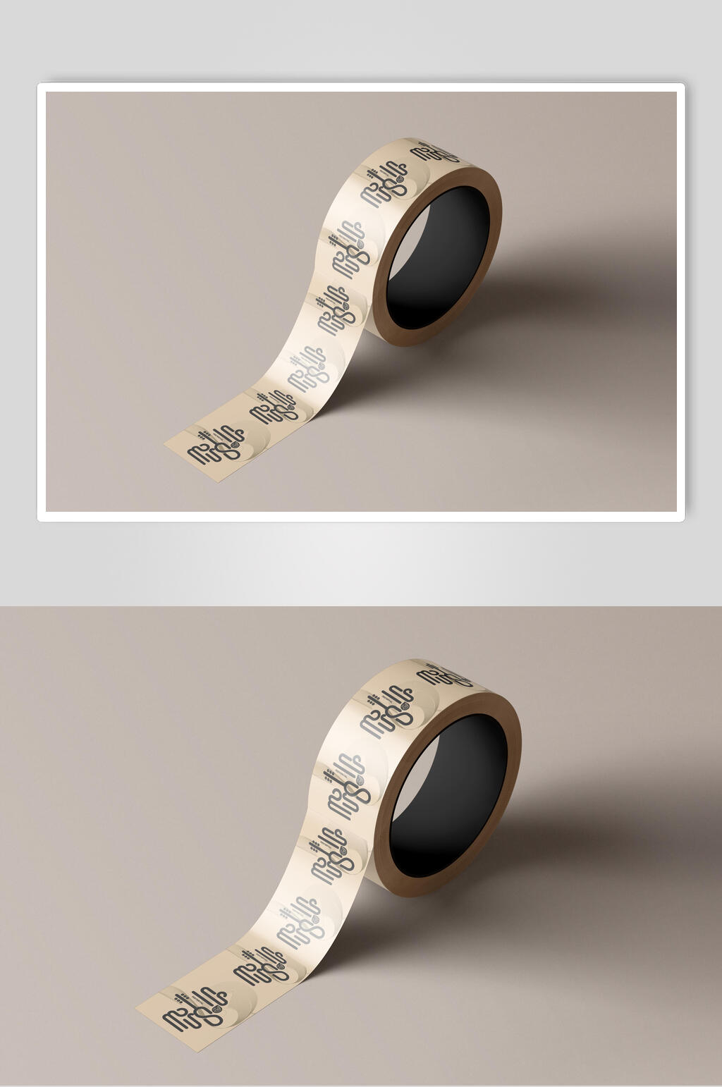透明胶企业LOGO样机素材