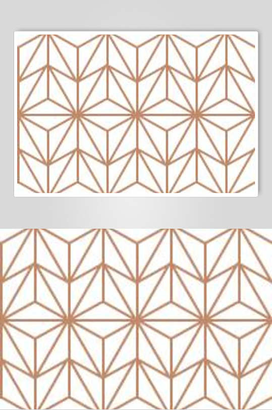 立体几何中式设计图案素材
