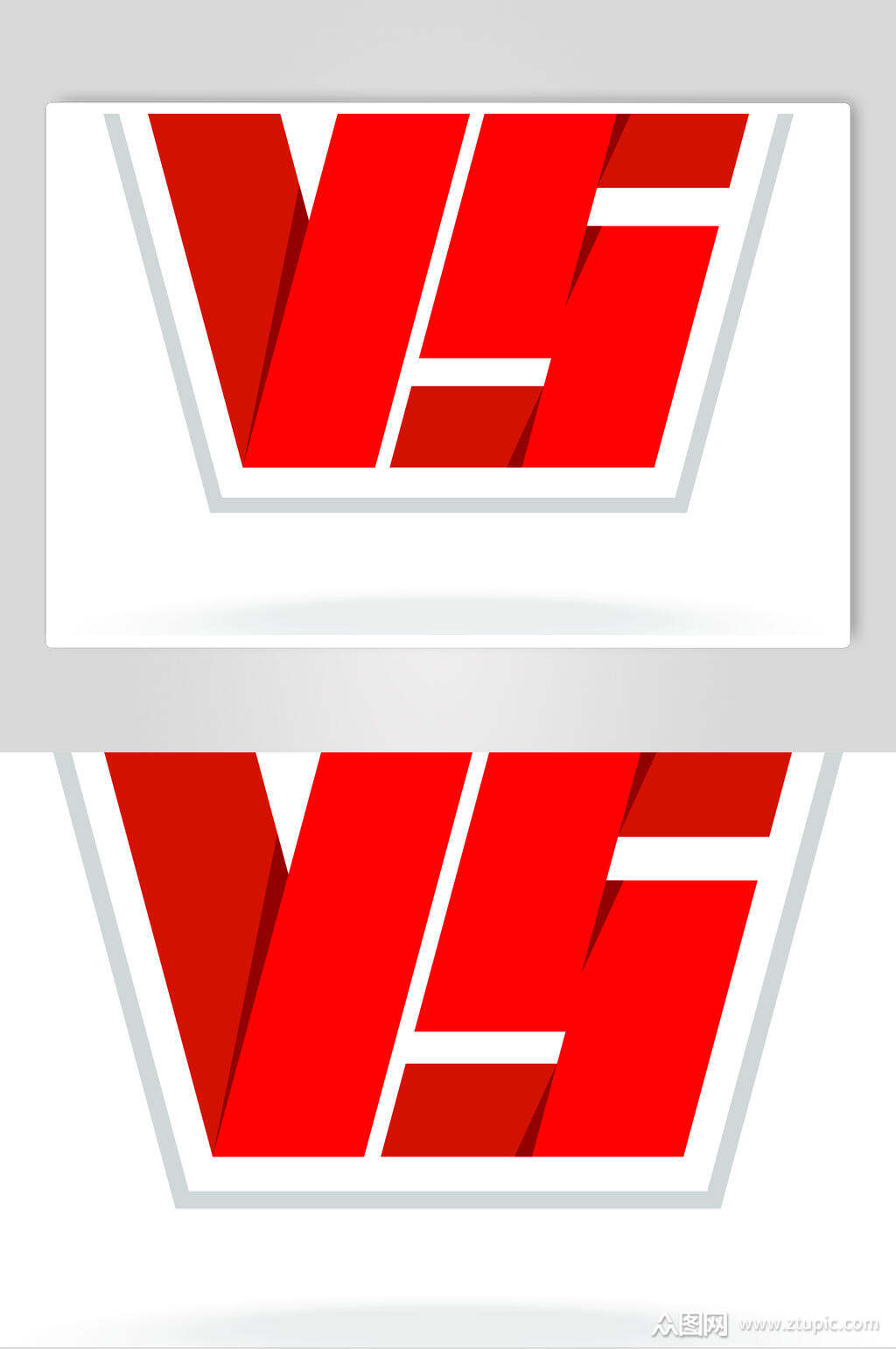 红色标志设计矢量素材素材