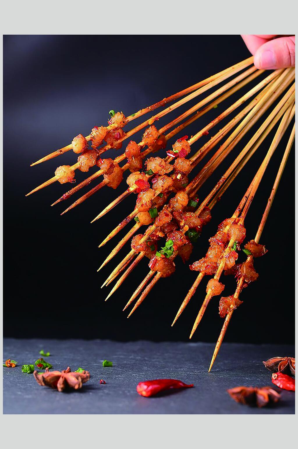 烤串鸡胸肉图片素材