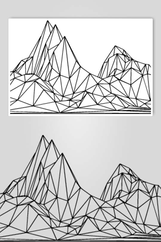 线描立体线条素材