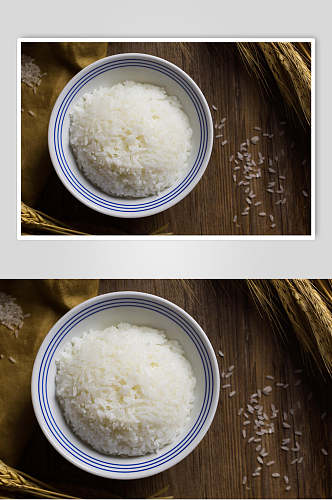陶瓷碗大米图片