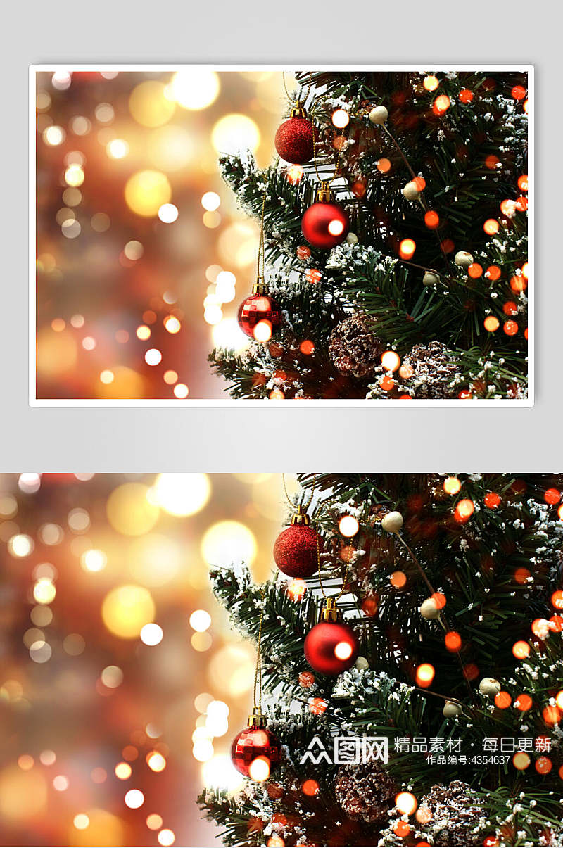 唯美圣诞树圣诞节图片素材