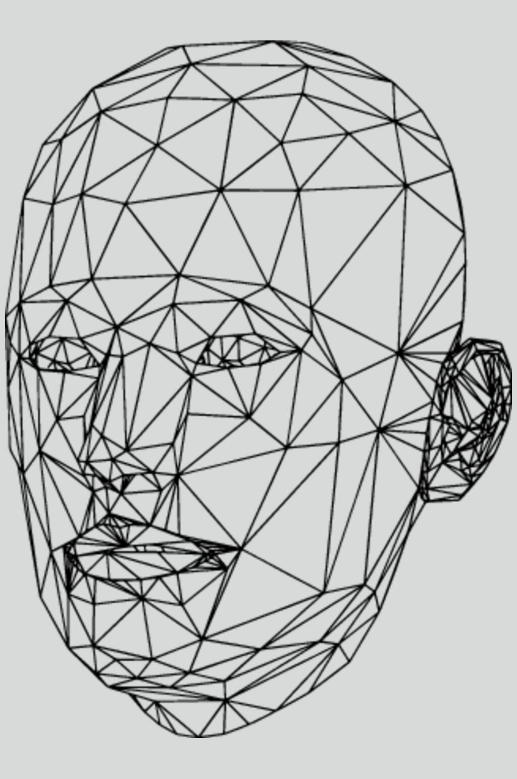 三角线描立体素材素材